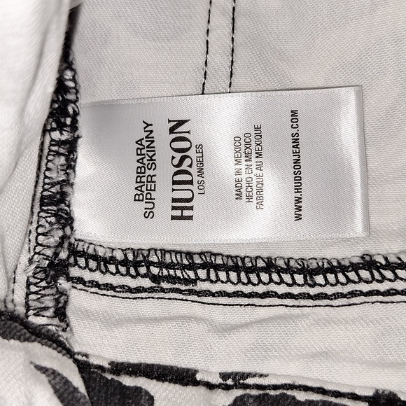 🐆 Hudson Barbara super skinny stretch animal print denim. Size 28. - Picture 13 of 15